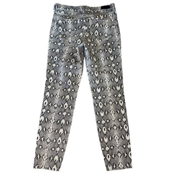 Nicole Miller of New York Snake Skin Design SOHO High Rise Skinny Pants Size 8 - Picture 2 of 9